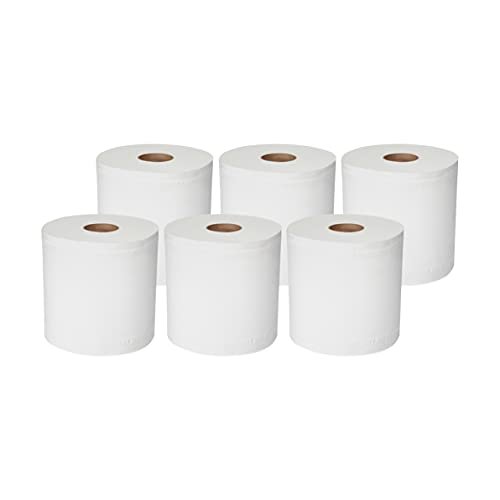 AmazonCommercial 2-Ply White 7.6' Center Pull Paper Towels |Bulk for Business | centerfeed Hand Towels |Compatible with Universal Dispensers|FSC Certified |600 Sheets per Roll (6 Rolls)(7.6 x 9 Sheet) - Image 4