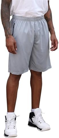 BUYJYA 3 Pack Men's Athletic Running Shorts Gym Basketball Lightweight Casual Short with Zipper Pocket Gift - Image 4
