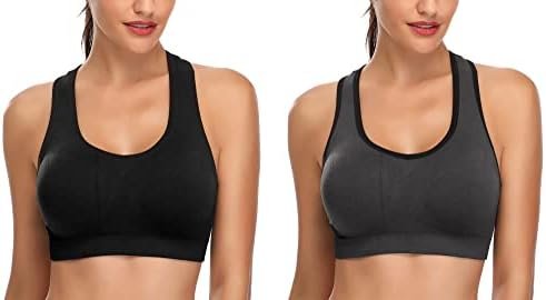 MIRITY Women Racerback Sports Bras – High Impact Workout Gym Activewear Bra