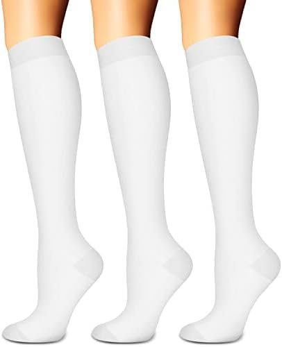SunFeeling Compression Socks for Women & Men Circulation (3 Pairs) – Best Support for Athletic Running Nurses Recovery Travel