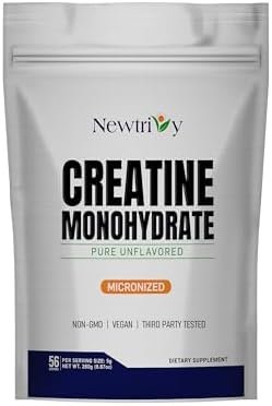 Creatine Monohydrate,Micronized, Pure,Unflavored,280g (9.8oz)