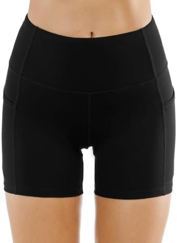 THE GYM PEOPLE Women's High Waist Workout Shorts Breathable Dolphin Split Elastic Lounge Yoga Shorts - Image 2
