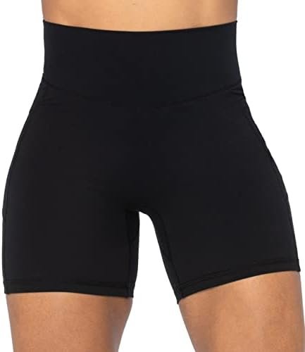 Sunzel No Front Seam Biker Shorts for Women with Pockets, Yoga Workout Gym Bike Shorts with Tummy Control - Image 2