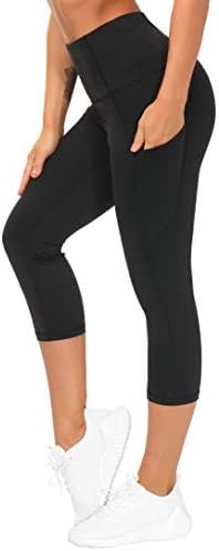 THE GYM PEOPLE Womens’ Yoga Pants High Waist with Pocket Tummy Control
