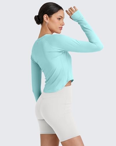 G4Free UPF 50+ Rash Guard for Women Long Sleeve Workout Tops Lightweight Sun Shirts UV Protection Athletic Hiking - Image 4