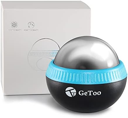 Cryosphere Cold Massage Roller Ball – 2.8 Inch Ice Massage Ball for Deep Tissue, 6 Hours Cold Therapy, Detachable Rolling Ball, Blue and Black