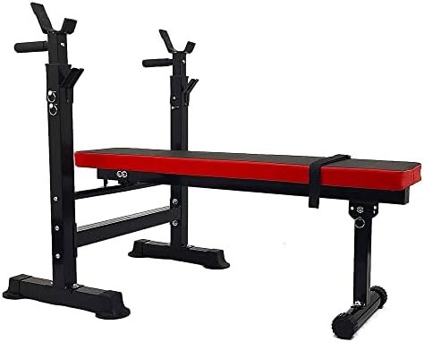 BalanceFrom Adjustable Weight Bench with Squat Rack, Home Gym Strength Workout Station - Image 2