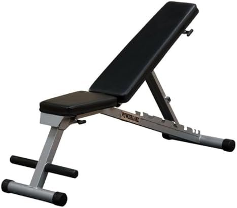 Body-Solid Powerline (PFID125X) Folding Bench – 7-Position Adjustable Weight Bench for Home Gym, Incline/Decline, No Assembly Required