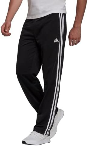 adidas Men’s Essentials Warm-Up Open Hem 3-Stripes Tracksuit Pants