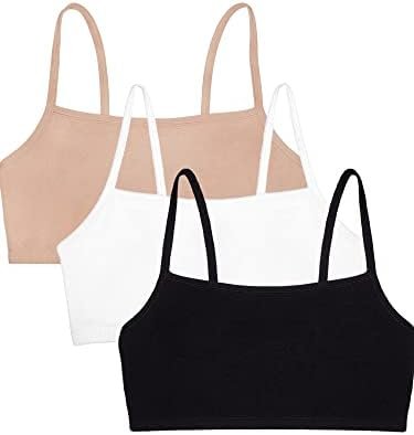 Fruit of the Loom Women’s Spaghetti Strap Cotton Sports Bra – All-Day Comfort & Easy Movement