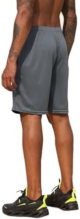 BUYJYA 3 Pack Men's Athletic Running Shorts Gym Basketball Lightweight Casual Short with Zipper Pocket Gift - Image 3