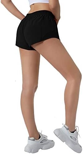 Aurefin Running Shorts for Women,Quick Dry Athletic Sports Shorts Lightweight Active Workout Gym Shorts with Zip Pocket - Image 5