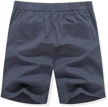 JMIERR Men's Classic-Fit 7" Chino Short Summer Stretch Waist Cotton Twill Casual Dress Shorts with Pockets - Image 8