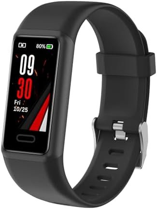 Fitness Tracker, Fitness Watches for Men Women with 24/7 Heart Rate Monitor Sleep Tracker Step/Calorie Counter Stopwatch Pedometer IP68 Waterproof