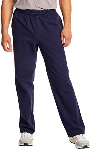 Hanes Essentials Sweatpants, Men’s Cotton Jersey Pants with Pockets, 33”