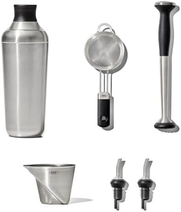 OXO Steel 6-Piece Barware Set