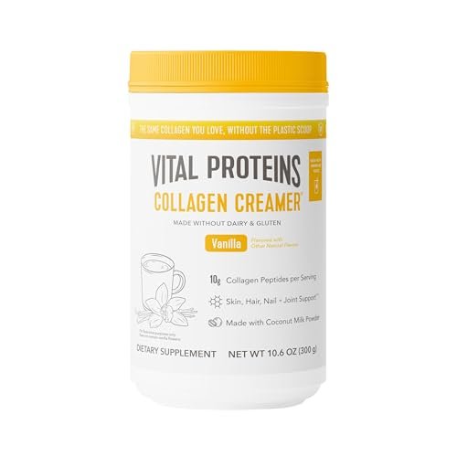Vital Proteins Collagen Peptides Powder – Vanilla Coffee Creamer for Hair, Skin & Nails Support