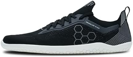 Vivobarefoot Primus Lite Knit Mens Barefoot Shoes | Build Strength, Balance & Mobility | Lightweight for Training & Running | Wide Fit Grounding Shoes | Flexible Knit