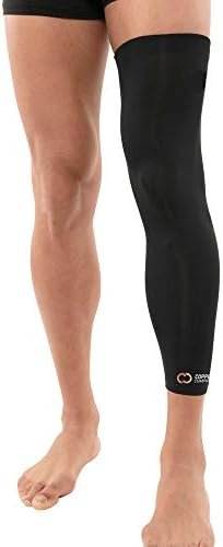 Copper Compression Leg Compression Sleeve – Copper Infused Knee Stabilizer Brace for Running, Meniscus Tear, ACL, MCL, Arthritis, Joint Pain Relief – Thigh & Calf Support for Men & Women