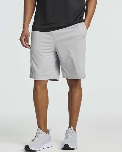Real Essentials 5 Pack: Men's Mesh Athletic Basketball Shorts Quick Dry Activewear with Pockets - Image 3
