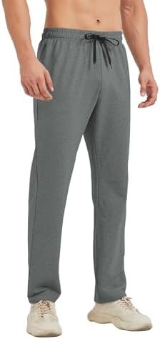 Idtswch 30/32/34/36/38/40 Long Inseam Mens Tall Sweatpants Open Bottom Joggers Athletic Yoga Pants with Pockets - Image 3