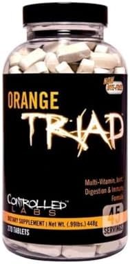CONTROLLED LABS Orange Triad Daily Multivitamin, Iron Free Sports Supplement for Workout, Digestion, Immune, and Joints, 45 serv – Tablets