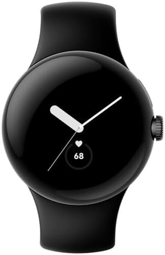 Google Pixel Watch LTE Smartwatch Compatible with Cellular or WiFi Data, GPS, BT and Heart Rate Monitor 41mm, Bulk Packaging (Matte Black)