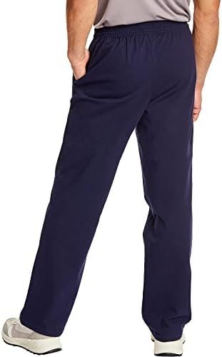 Hanes Essentials Sweatpants, Men’s Cotton Jersey Pants with Pockets, 33” - Image 2