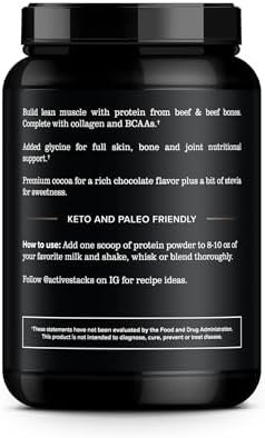 Beef Protein Isolate Powder, Chocolate - Dairy Free with Natural Collagen for Keto, Paleo, Bone Broth & Low Carb Diets, 2 Pound - Image 2