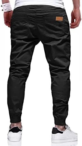 JMIERR Mens Casual Joggers Pants - Cotton Drawstring Chino Cargo Pants Hiking Outdoor Twill Track Jogging Sweatpants Pants - Image 3