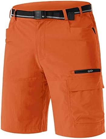 TACVASEN Men’s Summer Outdoor Shorts Quick Dry Cargo Casual Work Hiking Shorts (NO Belt)