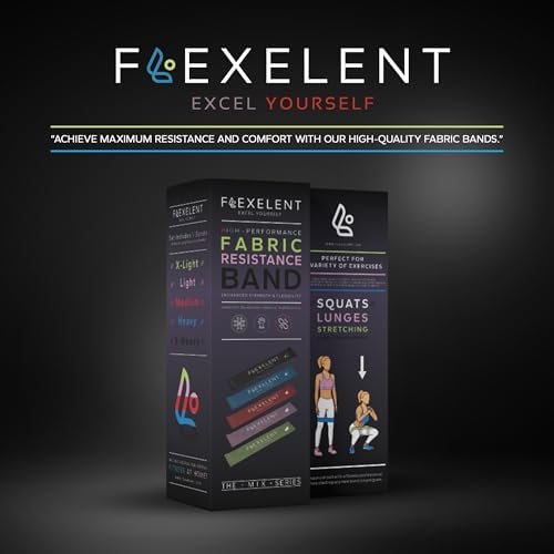 Fabric Resistance Bands for Working Out - Workout Bands Set for Legs, Glutes, and Thighs Ideal for Men & Women, Fitness Bands with 5 Resistance Levels - Image 2