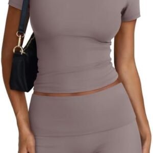 Trendy Queen Womens 2 Piece Workout Sets Short Matching Lounge Sets Summer Clothes Going Out Gym Outfits