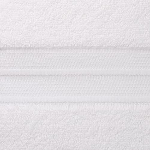 Sweet South by 1888 Mills 4-Piece Bath Towel Set, White | Made in The USA, 100% Cotton Loops - Image 6