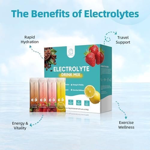 BBEEAAUU Electrolytes Powder No Sugar & 0 Calorie, Electrolytes Drink Mix, Variety Hydration Packets with Vitamins for Rapid Hydration, Endurance & Energy Support, Non-GMO, Vegan (16 Sticks) - Image 3