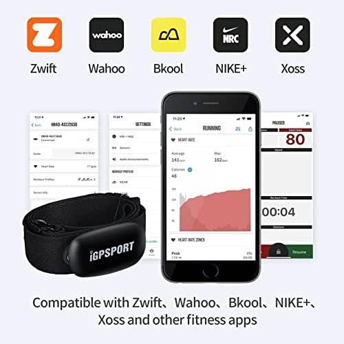 iGPSPORT Heart Rate Monitor Bluetooth & ANT+ for Fitness Training Running Cycling Gym and Compatible with Garmin Polar Wahoo - Image 3