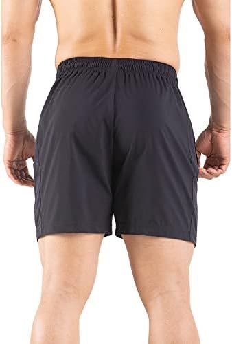 Men's 5" Running Shorts 2 Pack Quick Dry Athletic Workout Gym Shorts with Zipper Pockets - Image 6