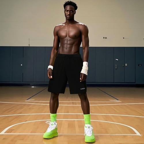 ZONBAILON Mens Drawstring Gym Shorts Deep Pockets 7 Inch Athletic Basketball Shorts Pack - Image 5