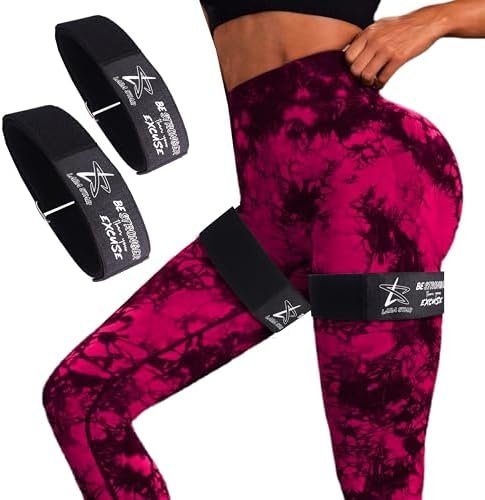 BFR Occlusion Bands for Women Glutes,Blood Flow Restriction Bands for Legs, Butt & Hip Building, Workouts, Best Fabric Resistance Bands for Squat Butt & Thigh