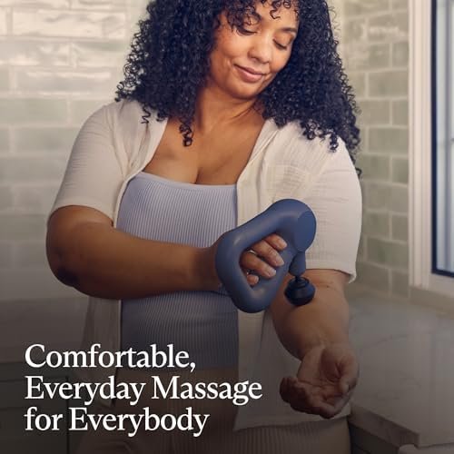TheraGun Relief Handheld Percussion Massage Gun - Easy-to-Use, Comfortable & Light Personal Massager for Every Day Pain Relief Massage Therapy in Neck, Back, Leg, Shoulder and Body (Navy) - Image 2