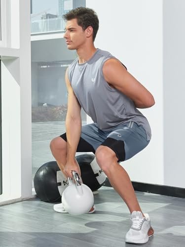 NORTHYARD Men's 2 in 1 Running Shorts Workout Gym Athletic Shorts with Liner Active Training Shorts with Zipper Pockets - Image 4