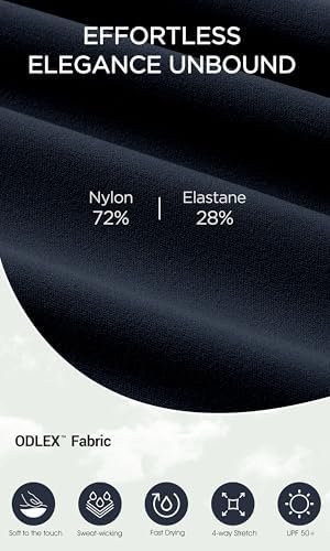 ODODOS ODLEX High Waist 7/8 Length Workout Leggings for Women, 25"/28" Tummy Control Athletic Running Leggings - Image 6