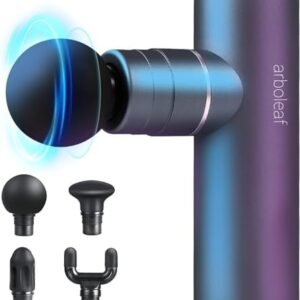 arboleaf Massage Gun Deep Tissue, FSA HSA Eligible Items, Full-Metal Electric Portable Hand Held Massager Gun for Back, Body Sore Muscles, Pain Relief, Gifts, Office, Home, Athletes