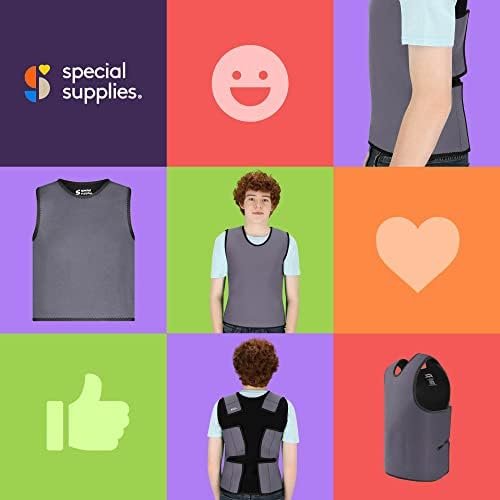 Special Supplies Sensory Compression Vest Deep Pressure Comfort (Grey, Large) - Image 7