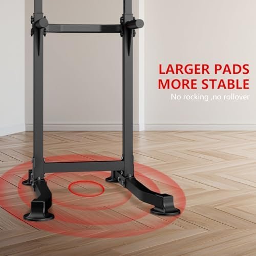 ZENOVA Pull Up Bar Dip Bar Power Tower Workout Dip Station Height Adjustable Free Standing Chin Up Bar for Men Women Teens 300LBS Weight Capacity - Image 3