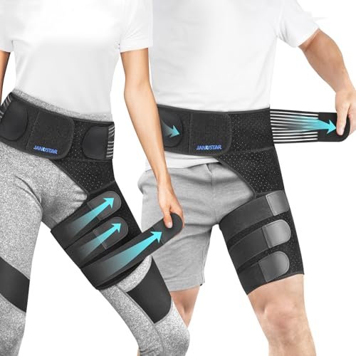 Sciatica Pain Relief Devices, Hip Brace for Women Men, Thigh, Groin, Hamstring Compression Sleeve