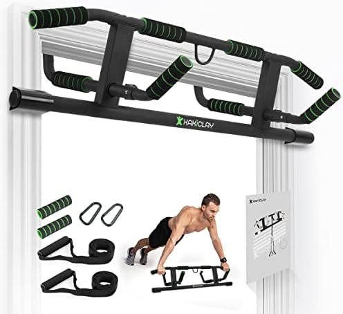 2025 Upgrade Multi-Grip Pull Up Bar with Smart Larger Hooks Technology – USA Original Patent, Designed, Shipped, Warranty