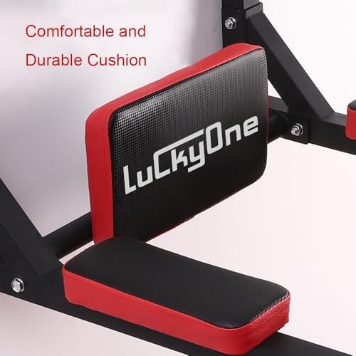 Multifunctional Wall Mounted Pull Up Bar, Heavy Duty Steel Chin Up Bar,Dip Station for Indoor Workout - Image 7