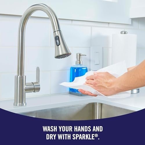 Sparkle Pick-A-Size Paper Towels, 6 Double Rolls = 12 Regular Rolls, Everyday Value Paper Towel With Full And Half Sheets - Image 9