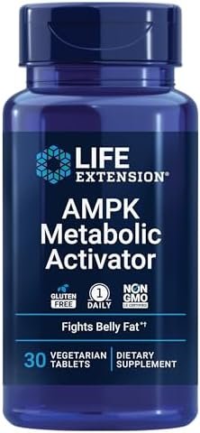 Life Extension AMPK Metabolic Activator, hesperidin, G. pentaphyllum, fight unwanted belly fat & revitalize cellular metabolism, gluten-free, non-GMO, 30 Vegetarian Tablets
